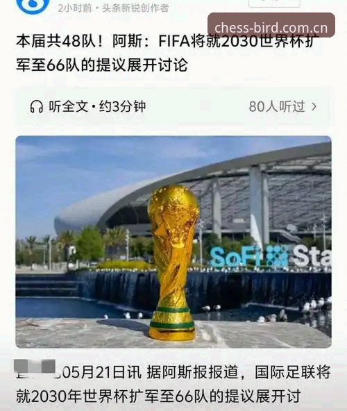 2030年世界杯扩军至66队？从历史规律看中国男足参赛机会的深度分析